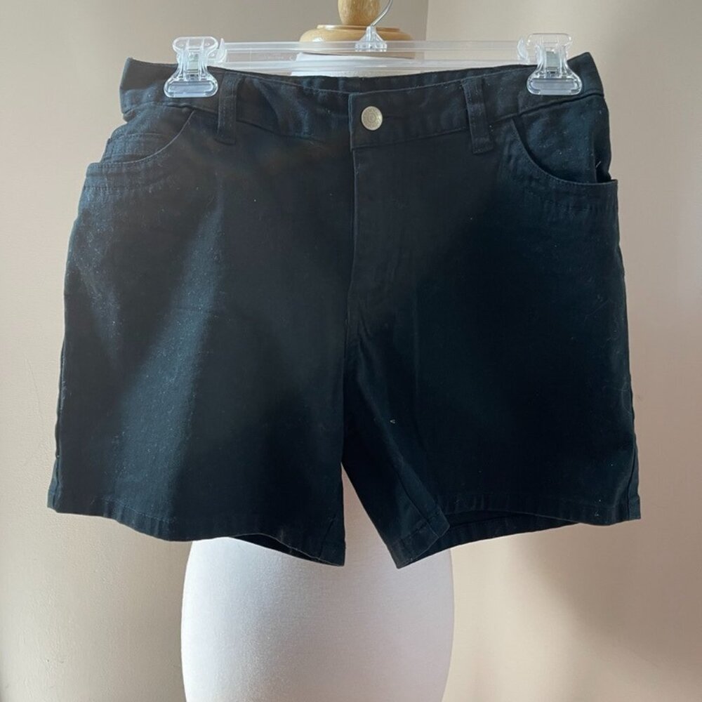 NWT Cherokee Womens Shorts Black Stretch Size 2